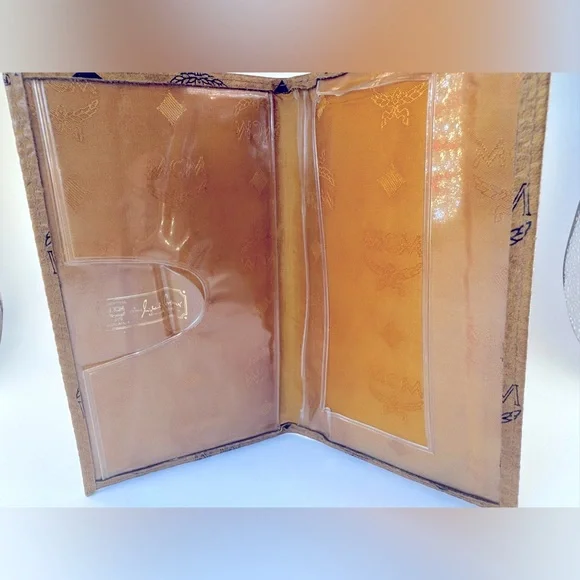 MCM Long Wallet Passport Holder Cognac Visetos Germany Authentic Vintage MCM - Picture 5 of 14